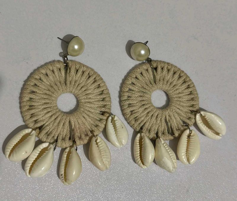 Seashell Statement Earrings