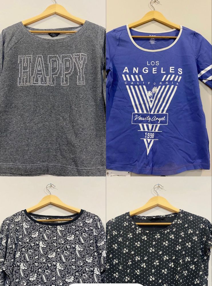 Combo Of 4 T- Shirts