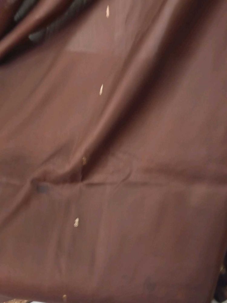 Brown &amp; Gold Traditional Sari