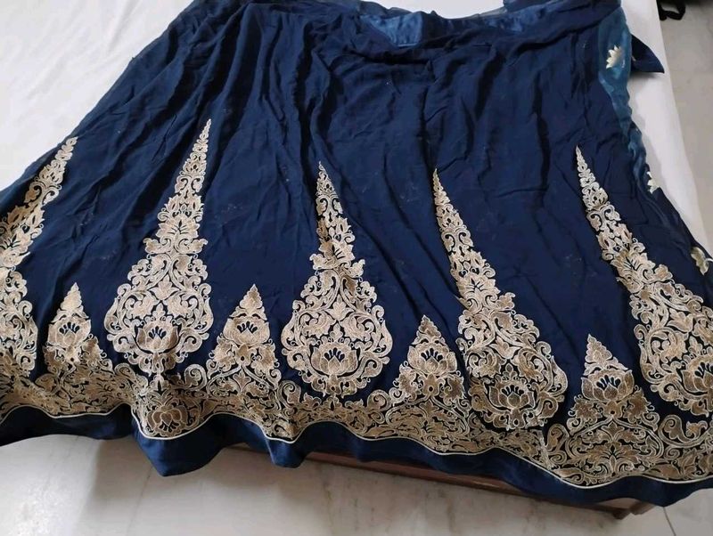 Heavy Saree Georgette And Satin