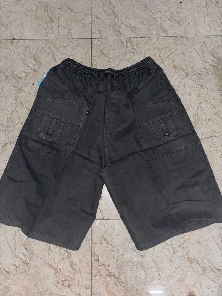 Men's Grey Cargo Shorts