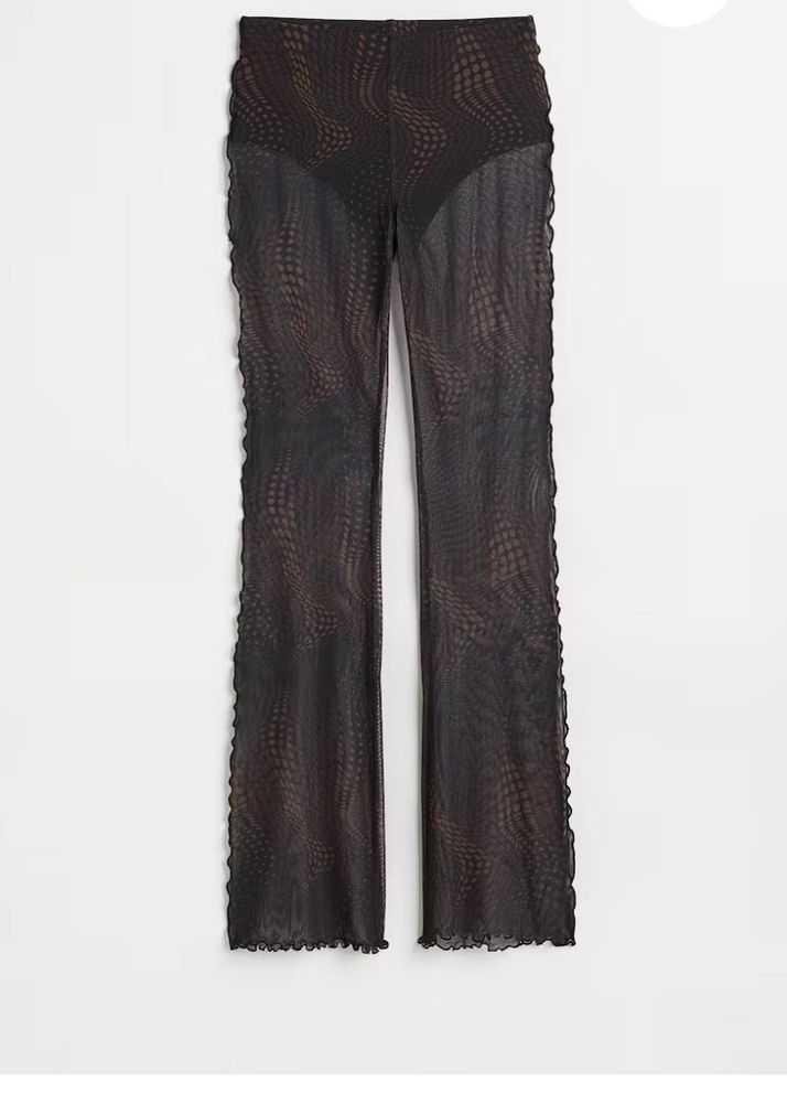 Mesh Flare Pants