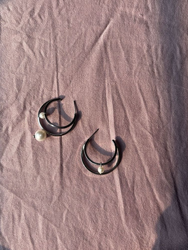 beautiful silver plated earrings