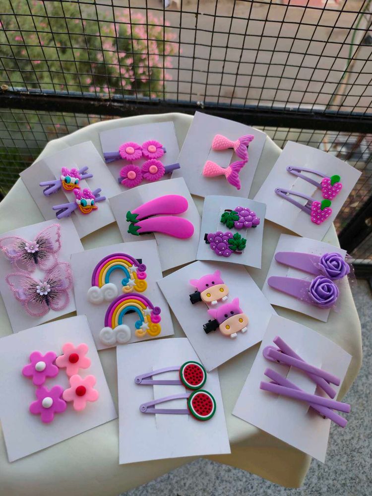 13 Pair Kids Hair Pins