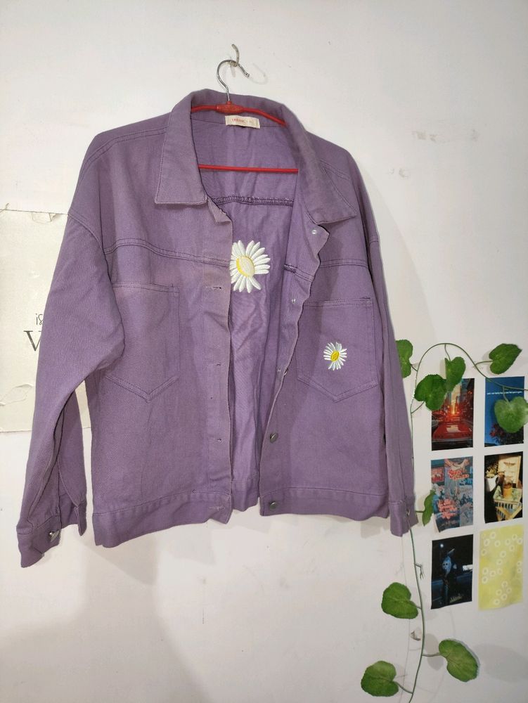 Urbanic Lavender Denim Jacket