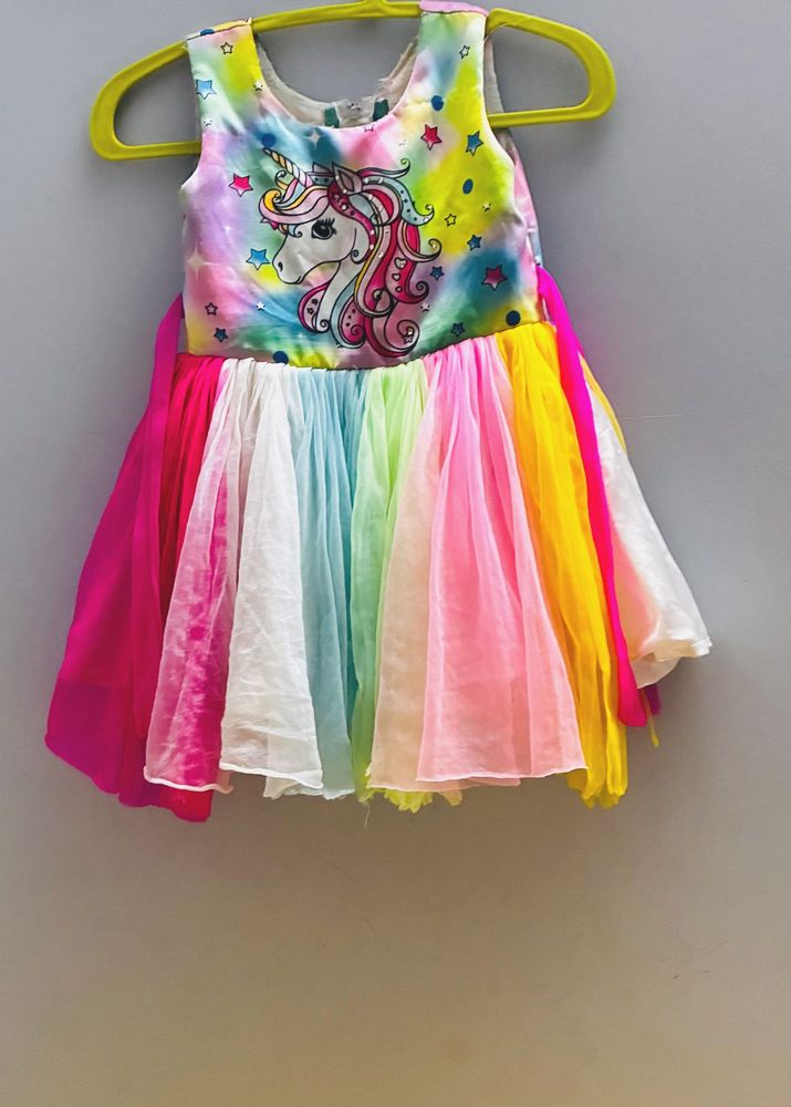Rainbow Tulle Dress