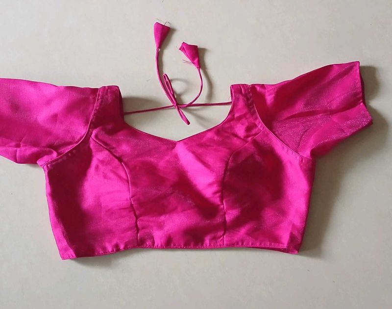 Hot Pink Padded Blouse @Rs.150