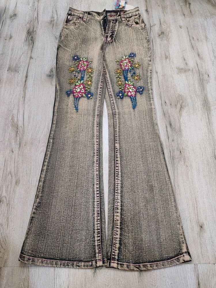 Sc1768 Snazzy Bootcut Jeans Waist 26