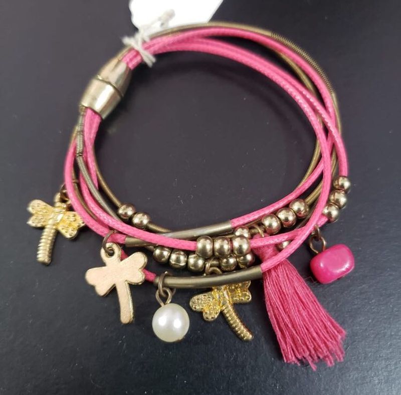 Pink Charm Bracelet