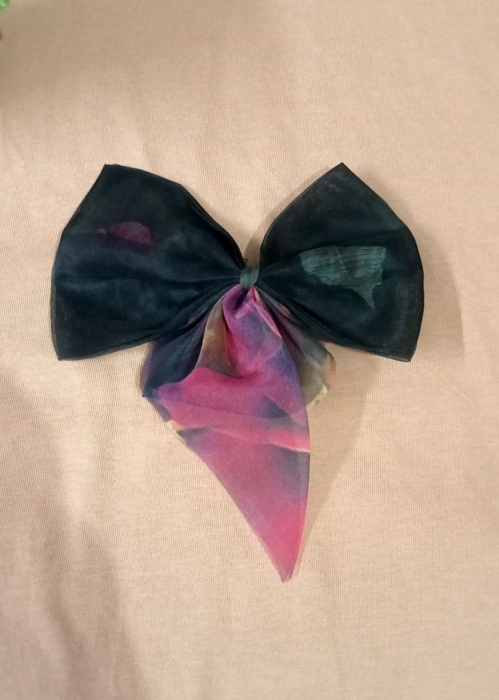 Printed Bow hair clips for women and girls (Multic