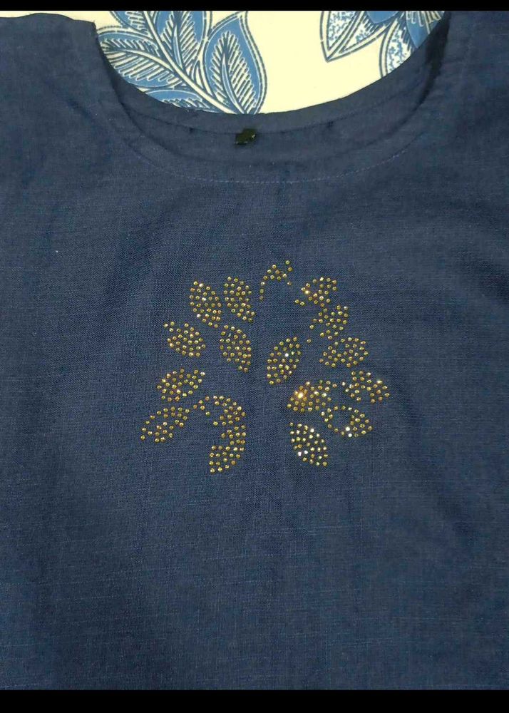 Navy Blue Kurti