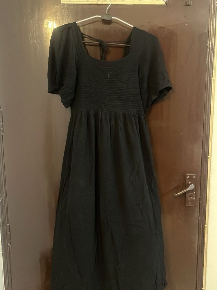Black Cotton Dress