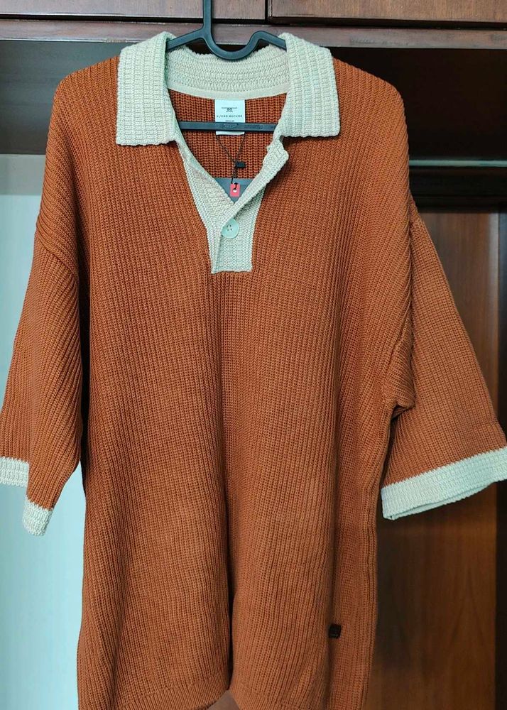 Stylish Knit Polo Shirt