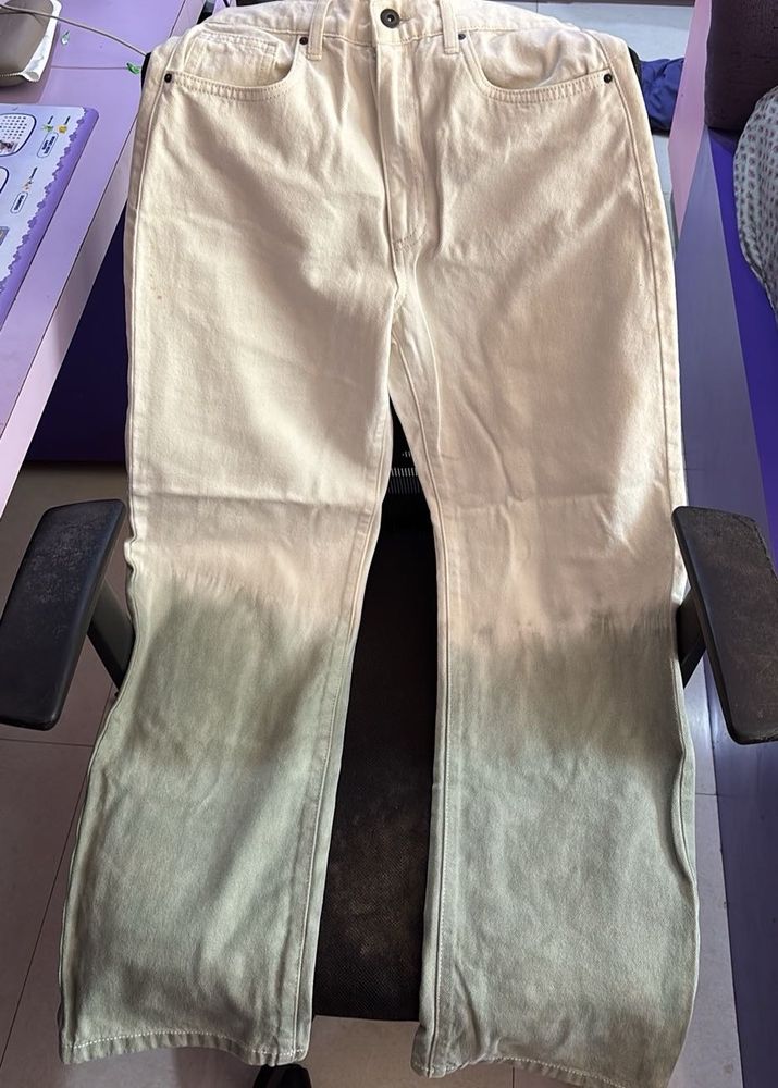 Dip Dye Wide Leg Jeans