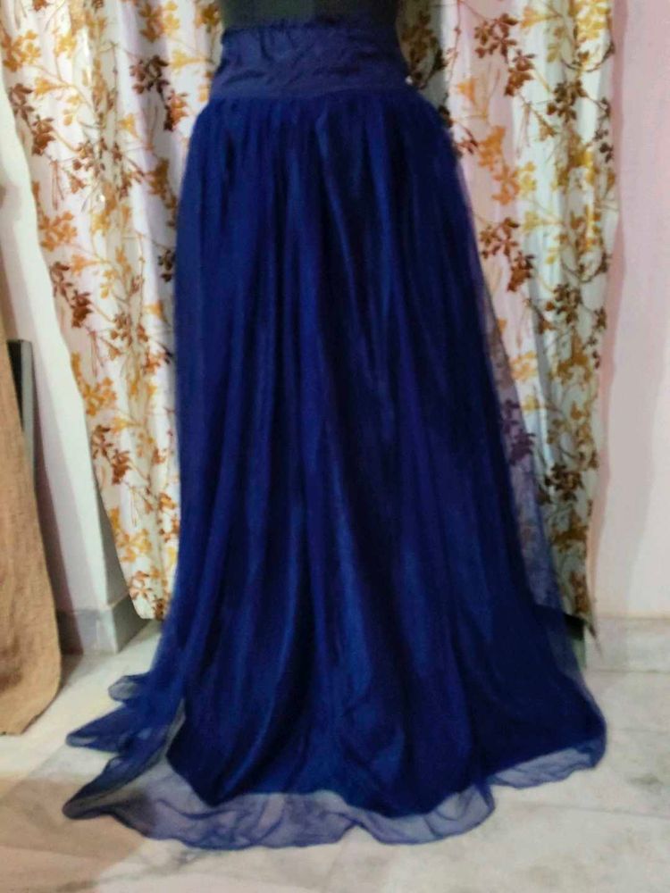 Elegant Blue Ethnic Skirt