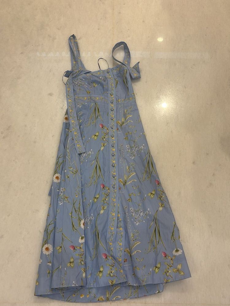 BLUE FLORAL MIDI DRESS ❤️❤️