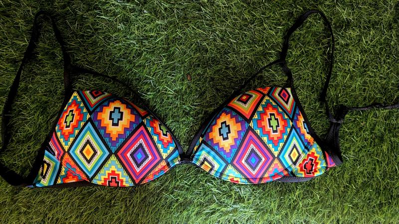 Patterned Bikini Top