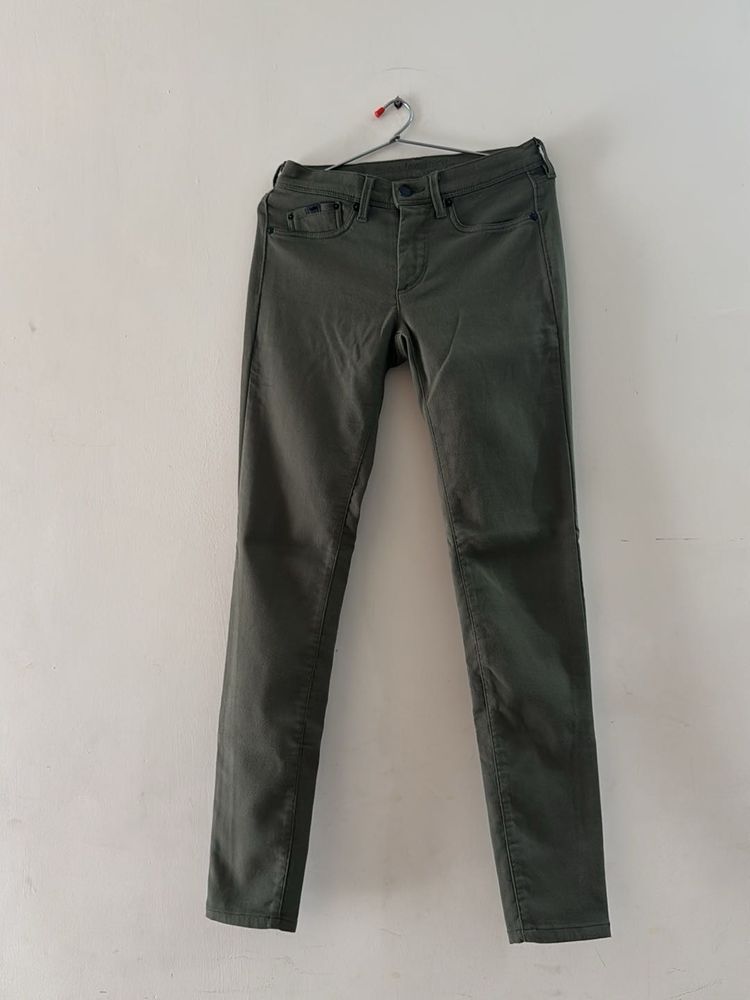 Olive Green Skinny Jeans