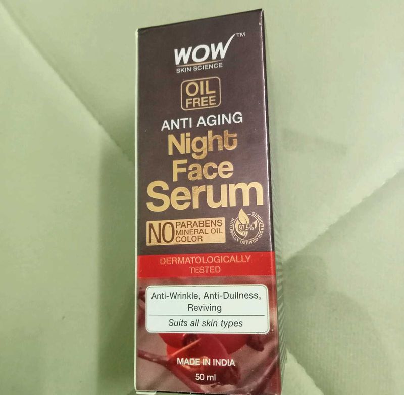WOW Skin Science Anti Aging Night Face Serum
