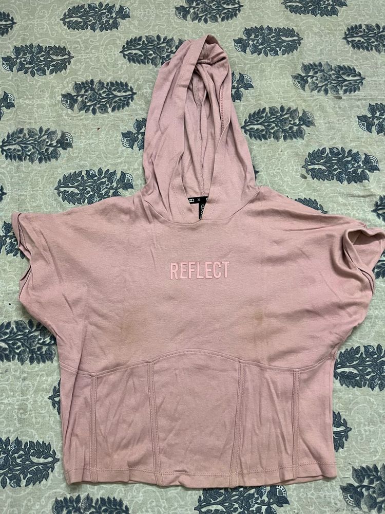 Pink &#39;Reflect&#39; Hoodie