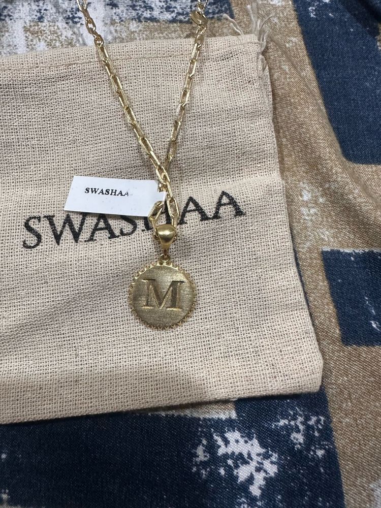 SWASHAA Initial M Necklace