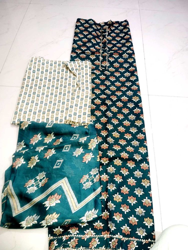 Floral Print Salwar Kameez Set