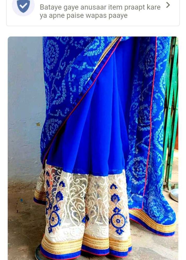 Elegant Blue Saree