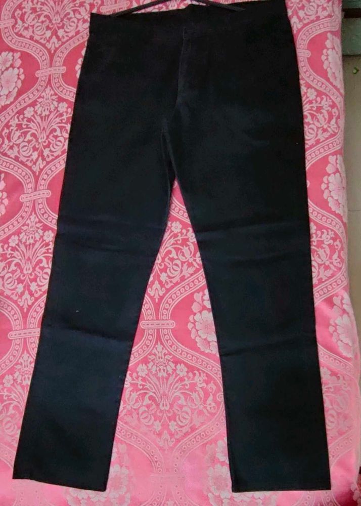 Cotton Black Pant For Men
