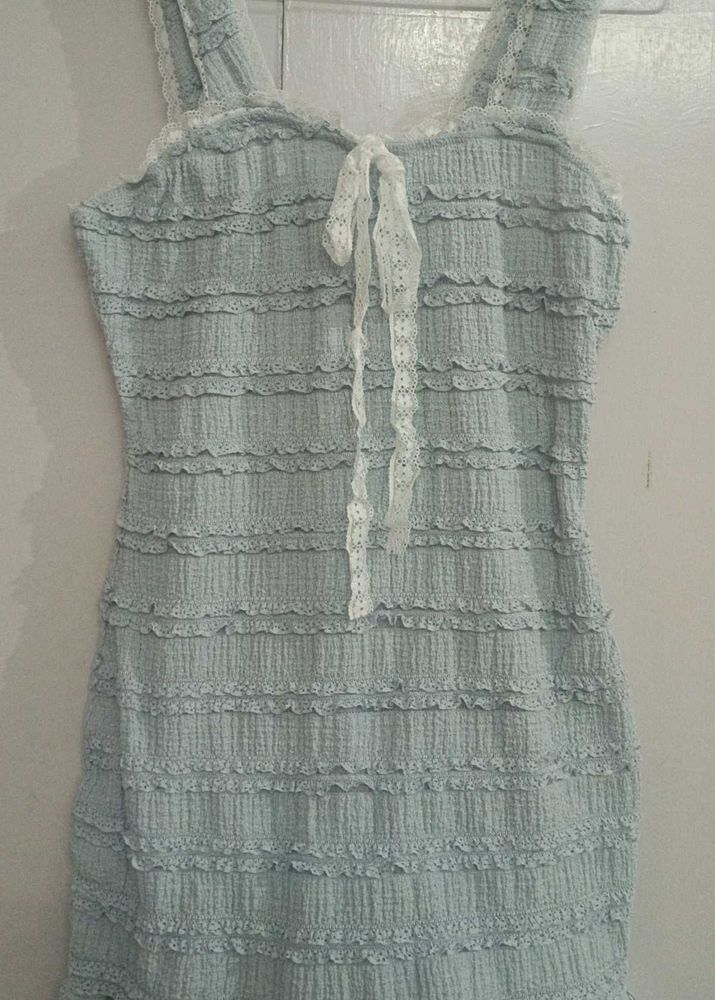 Cute Ruffled Mini Dress