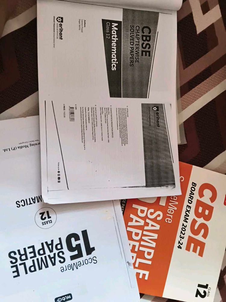 CBSE Class 12 Mathematics And Chemistry Sample pap