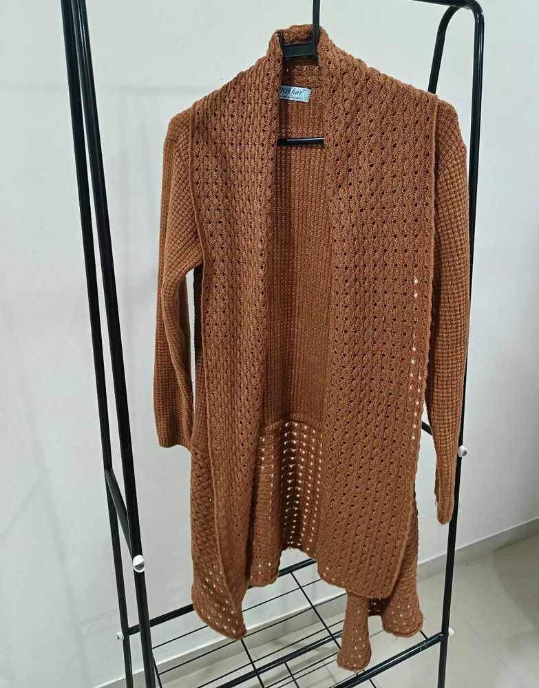 Wool Brown Shrug