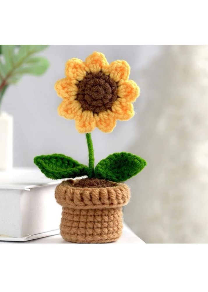 Handmade Crochet Sunflower Decoration