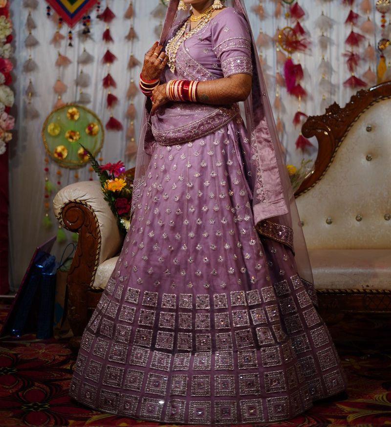 Elegant Lavender Lehenga Choli