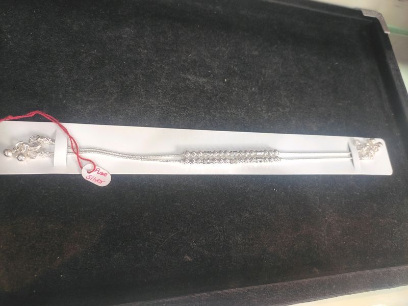 Aman Fancy Anklet Pure Silver Payal (Wt: 20.570gm)