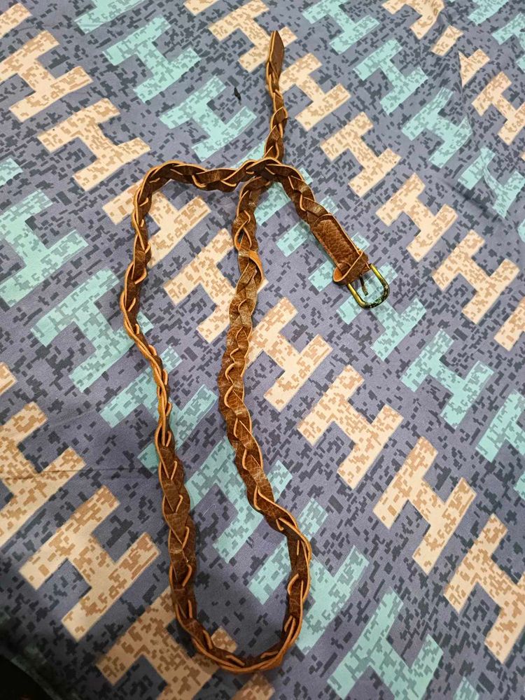 Braided Brown Belt