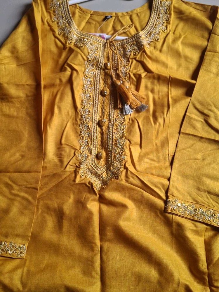 Mustard Kurti