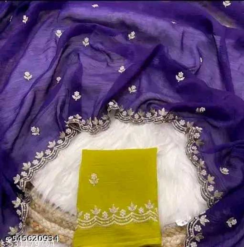 Elegant purple saree  💜