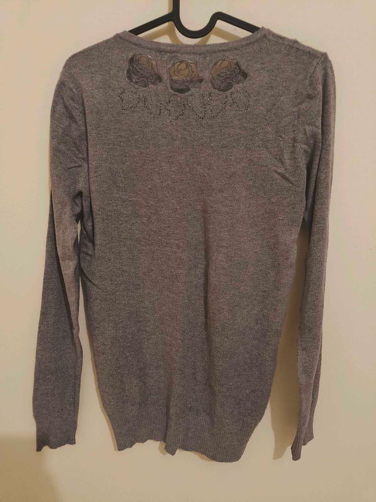 Grey Woolen Top