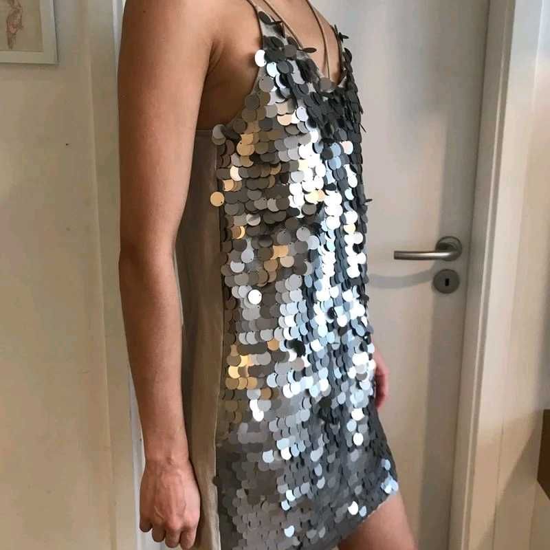 shell trendy Sequin Party Dress