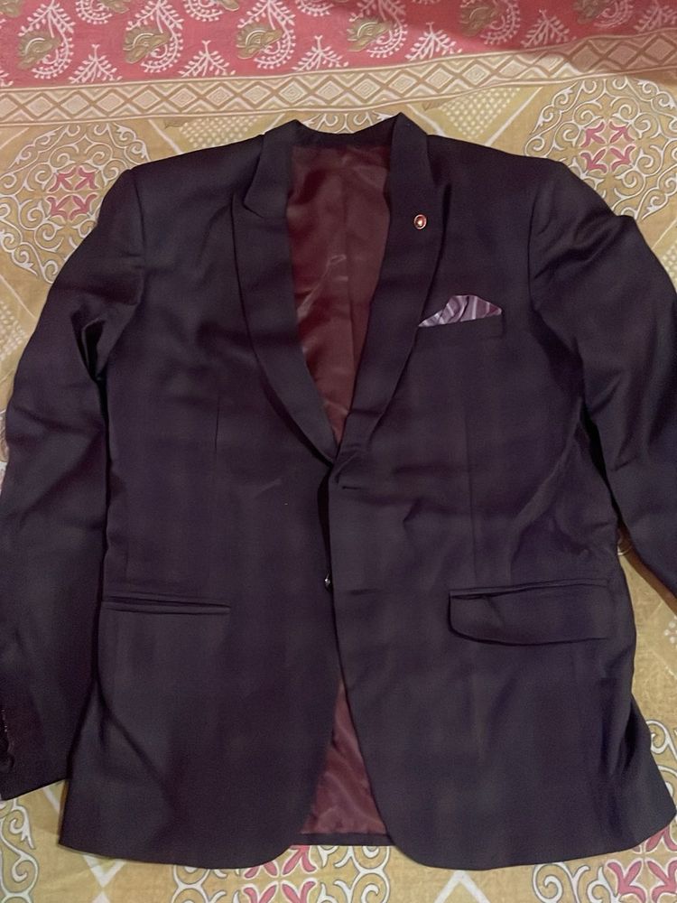 Stylish Burgundy Blazer