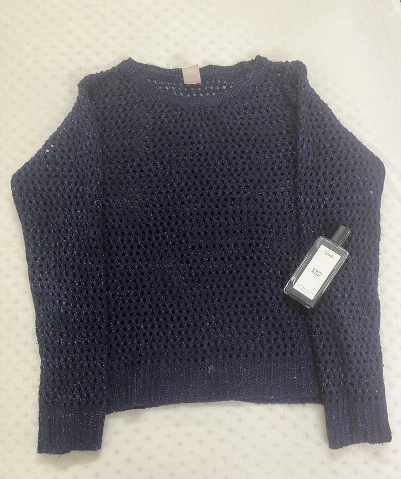 Y&amp;F Fitted Fish Net Top