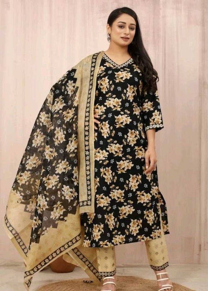 Floral Print Kurta Set