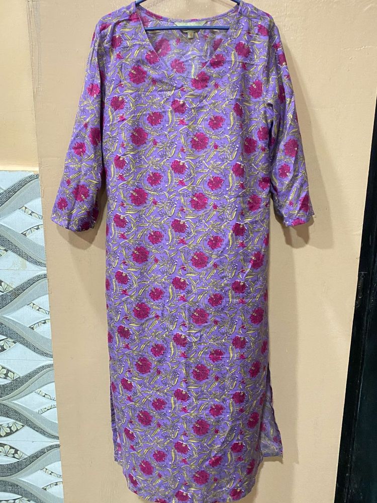 Floral Print Kurta