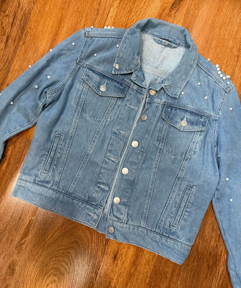 Beaded Denim Jacket