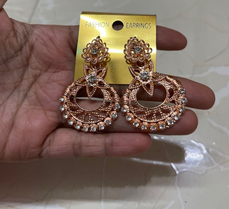 Elegant Rose Gold Earrings