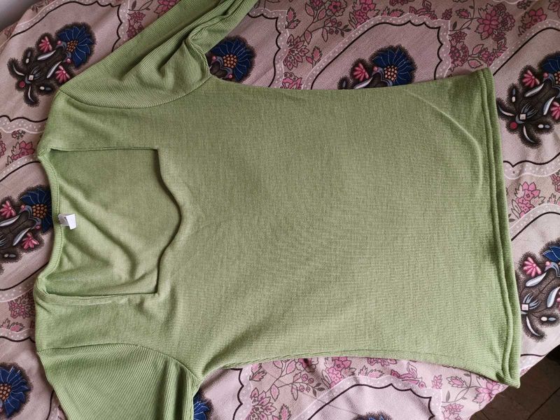 Sage Green Ribbed Top