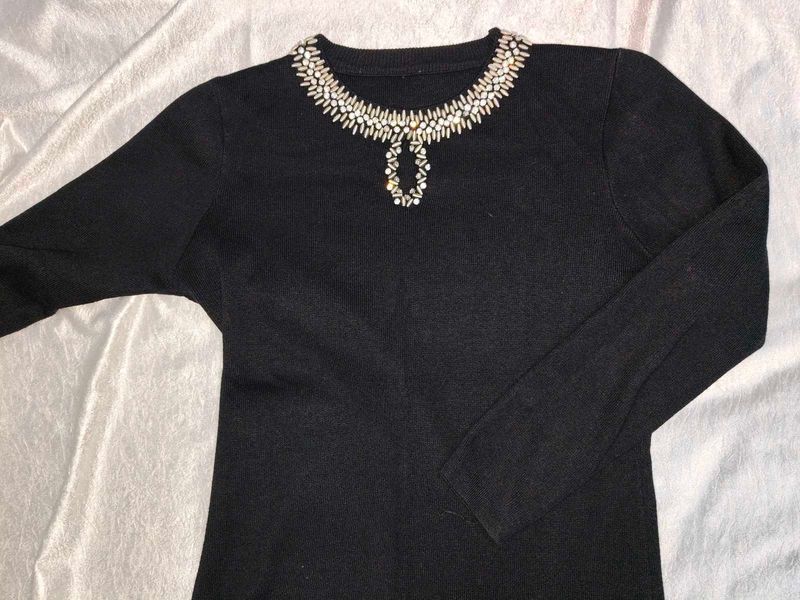 Black Bow A Line Dress