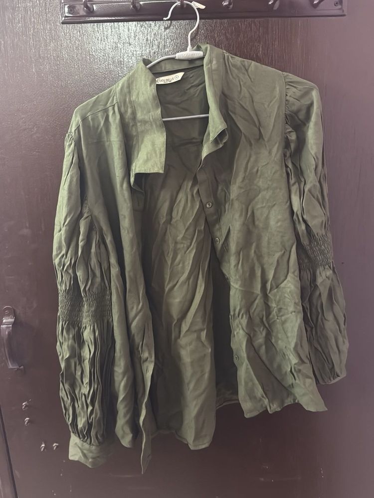 Olive Green Blouse