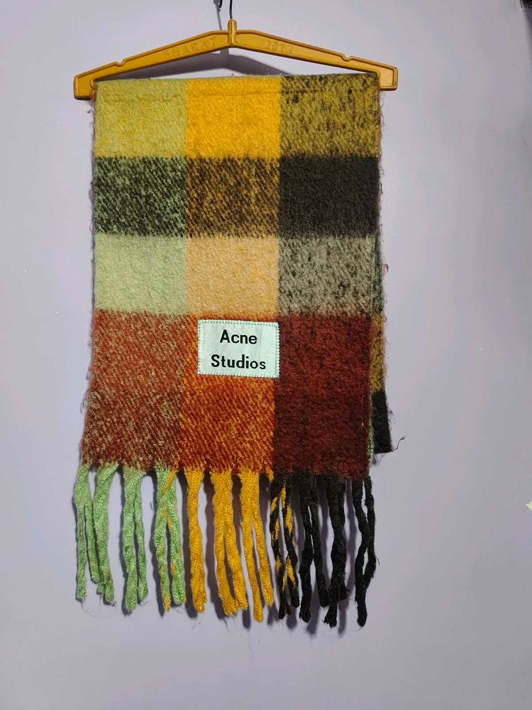 ACNE Studios Plaid Wool Scarf