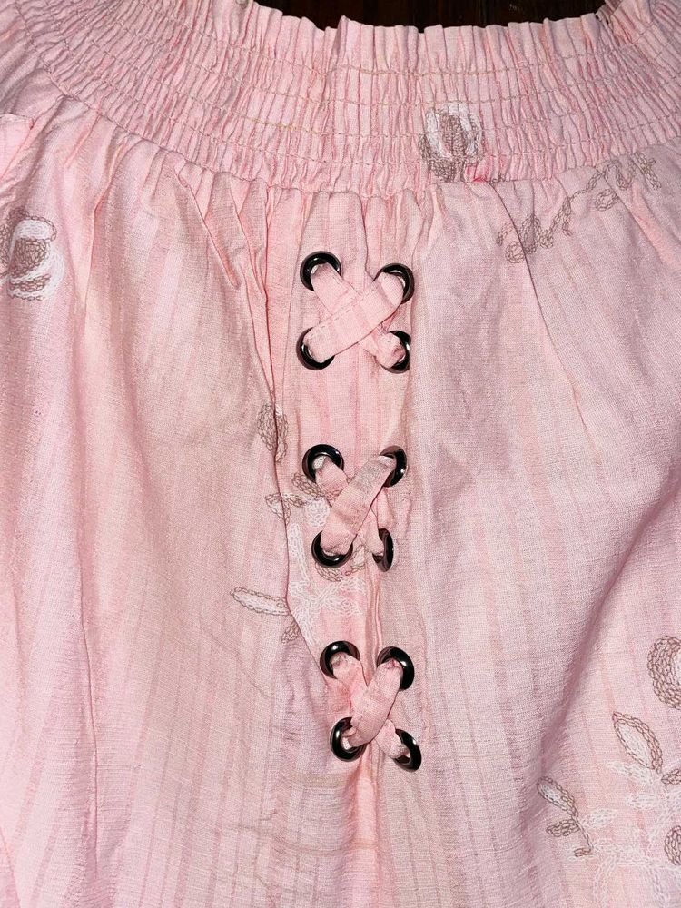 Pink Floral Top